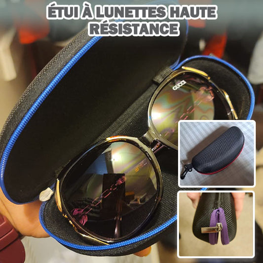 Étui à lunettes portable avec mousqueton