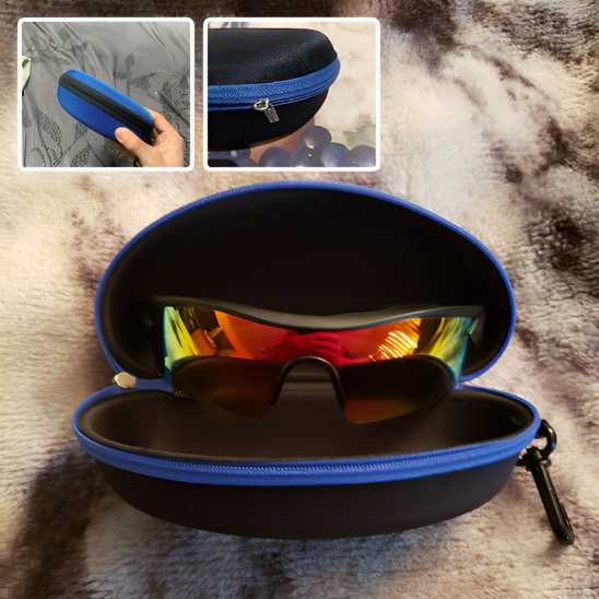 Étui à lunettes portable avec mousqueton