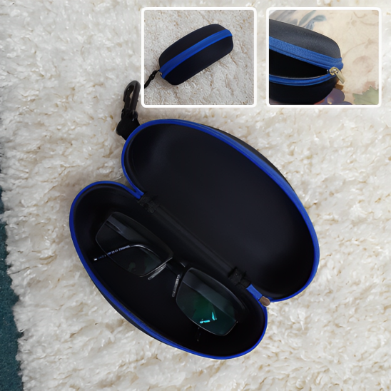 Étui à lunettes portable avec mousqueton