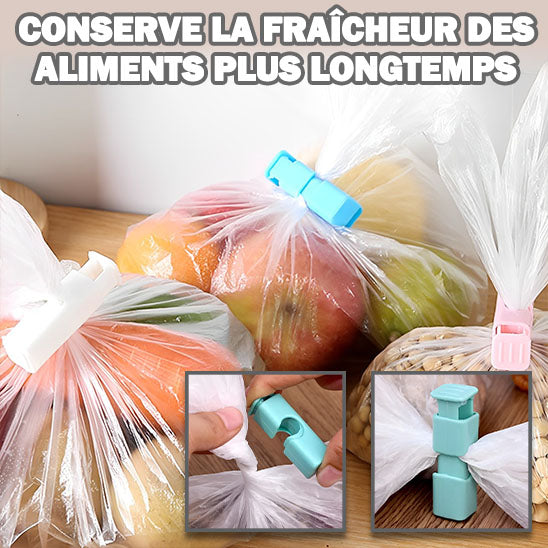 Clips de scellage de sacs 12 pièces