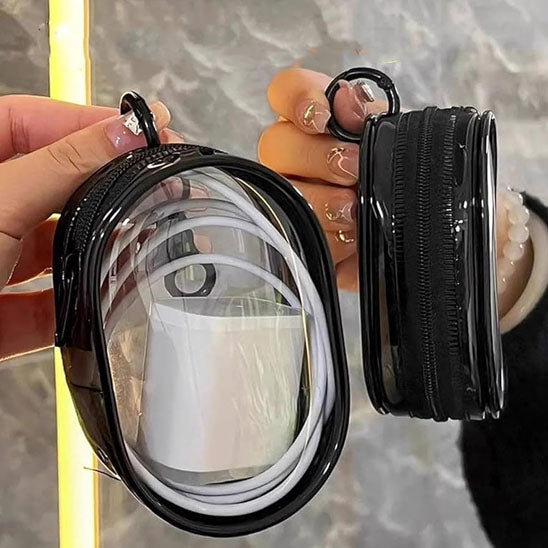 Sac de rangement transparent pour chargeur de câble de données