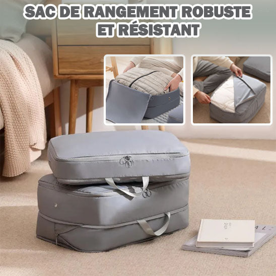 Cube d'emballage de compression, garde-robe, sac de rangemen