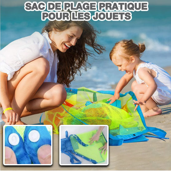 Sac de Jouets Plage en Maille Filet de Rangement