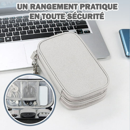 Pochette pour Câbles - Sac de Rangement Informatique